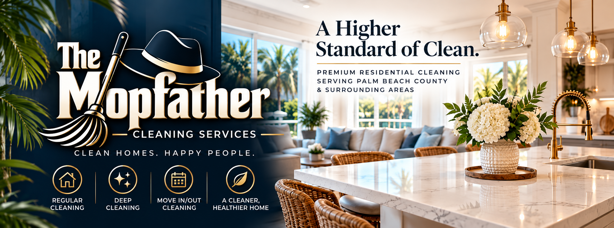 The Mopfather Cleaning Services — A Higher Standard of Clean. Premium residential cleaning in Lake Worth, Florida.